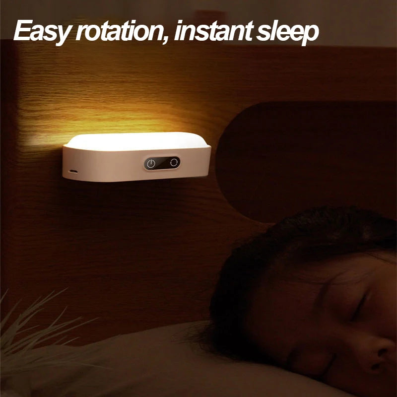 Laopao 5 color Intelligent induction cabinet light Detachable Magnet base LED night light bedroom reading bedside lamp