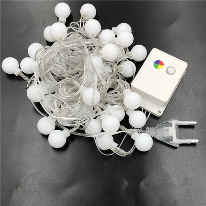 ECLH 5M/10M 100 LED Garland String Fairy Ball Light For Wedding Christmas Holiday Decoration Lamp Festival Outdoor Lighting 220V