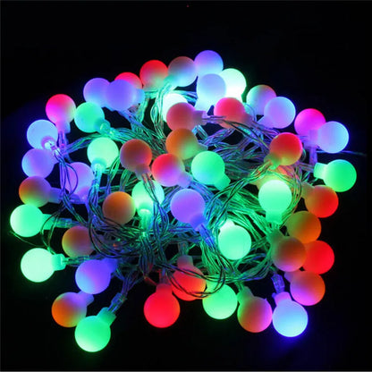 ECLH 5M/10M 100 LED Garland String Fairy Ball Light For Wedding Christmas Holiday Decoration Lamp Festival Outdoor Lighting 220V