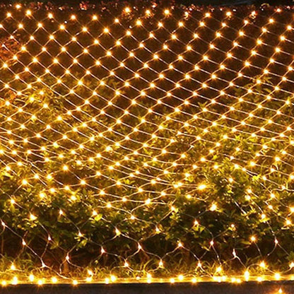 1.5X1.5/10x1/6x4M Led Net Mesh String Light Outdoor Curtain Icicle Light Christmas Garland Light For Garden Party Holiday Decor