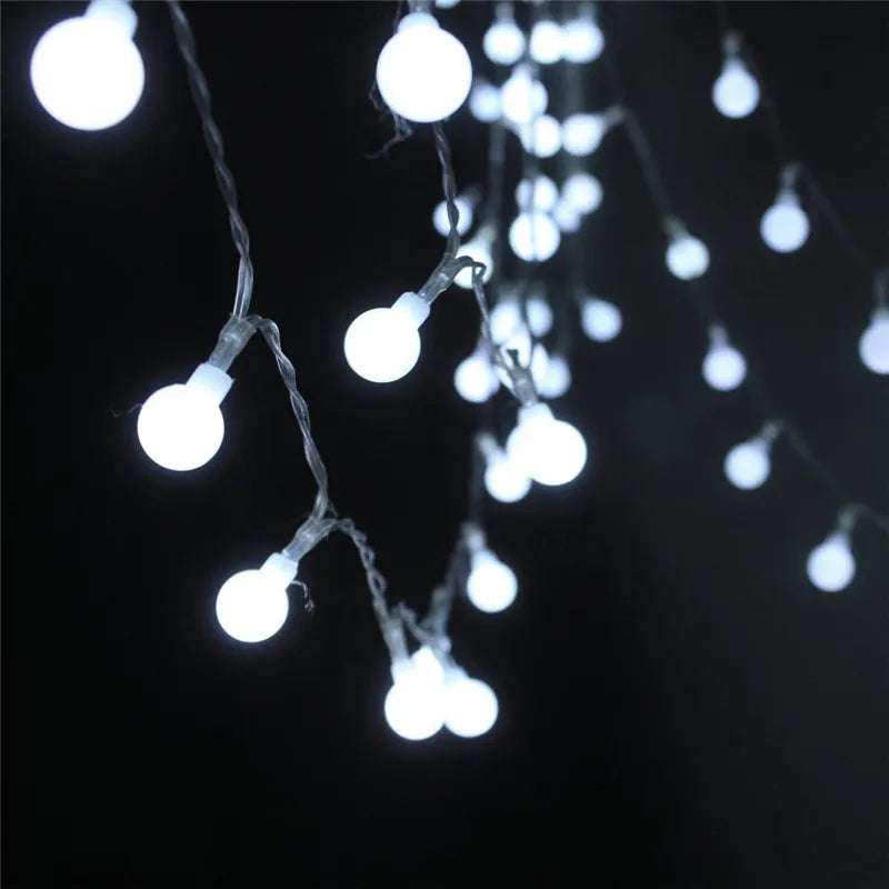 ECLH 5M/10M 100 LED Garland String Fairy Ball Light For Wedding Christmas Holiday Decoration Lamp Festival Outdoor Lighting 220V