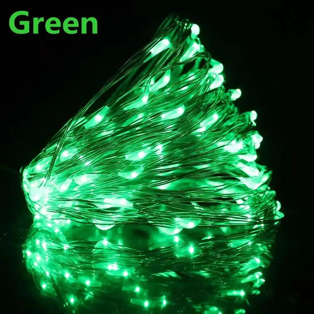 Led Fairy Lights String Garland for Brithday Wedding Balcony Bedroom Night Light  Decororation 5M 10M Powered by USB Battery