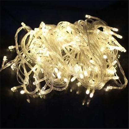 ECLH Christmas Lights 10M 20M 30M 50M 100M Led String 8 Function Christmas Lights 8 Colors For Wedding Party Holiday Lights