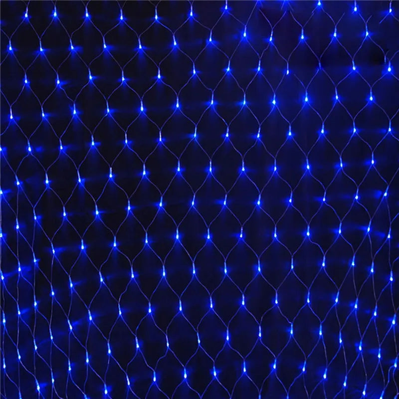 1.5MX1.5M 2x3M 4x6M Christmas Garlands LED String Christmas Net Lights Fairy Xmas Party Garden Wedding Decoration Curtain Lights