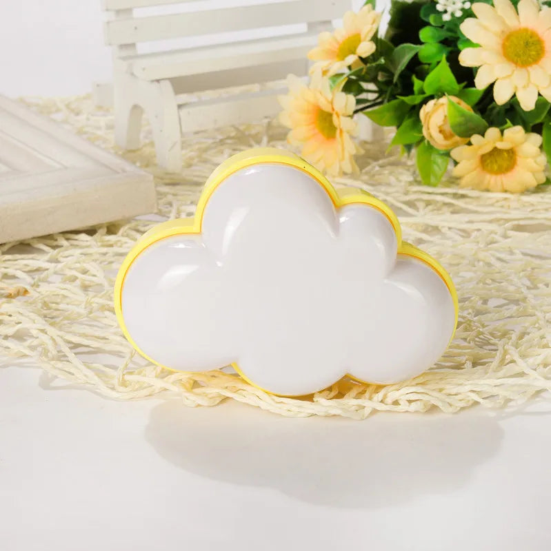 WoodPow Light Sensor Control Comfort Night Light Cloud Shape EU US Plug Novelty Kids Night Light For Baby Room Gift Illuminator