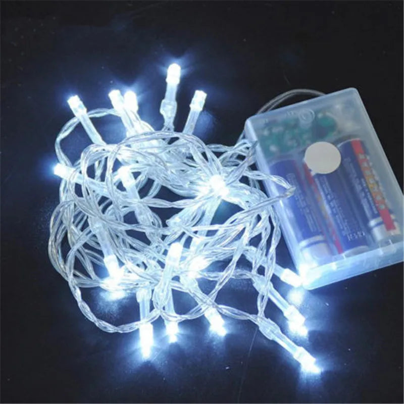 10/20/40/80/160 AA Battery Operated LED String Lights for Xmas Garland Party Wedding Decoration Christmas Flasher Fairy