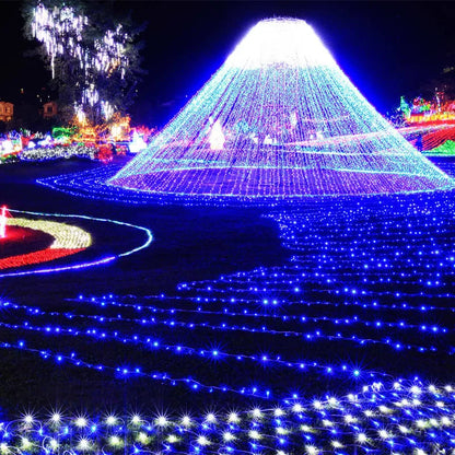 ECLH Christmas Lights 10M 20M 30M 50M 100M Led String 8 Function Christmas Lights 8 Colors For Wedding Party Holiday Lights