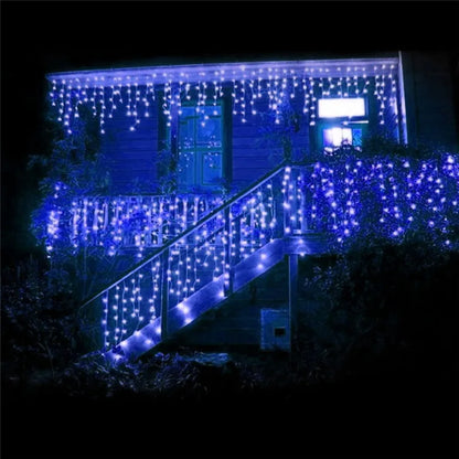 Christmas Lights Outdoor Decoration 5m Droop 0.4-0.6m Led Curtain Icicle String Lights Garden Xmas Party Decorative Lights