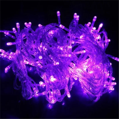 ECLH Christmas Lights 10M 20M 30M 50M 100M Led String 8 Function Christmas Lights 8 Colors For Wedding Party Holiday Lights