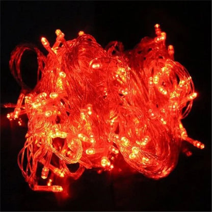 ECLH Christmas Lights 10M 20M 30M 50M 100M Led String 8 Function Christmas Lights 8 Colors For Wedding Party Holiday Lights