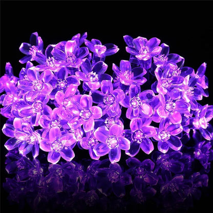 Christmas Decoration Festoon LED Light Cherry Blossom Battery Operated Garland 3-10m For Party/Wedding/Room/Home Decor Plug in