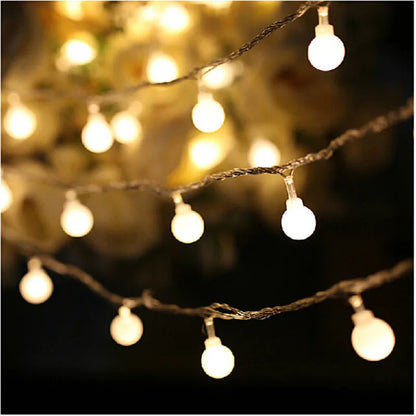 5M 10M 20M 30M 50M Garland LED Ball String Light Christmas Bulb Fairy String Decorative Lights for Home Wedding Party Decoration