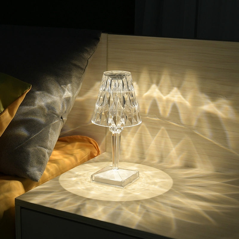 3Colors Diamond Table Lamp Crystal LED