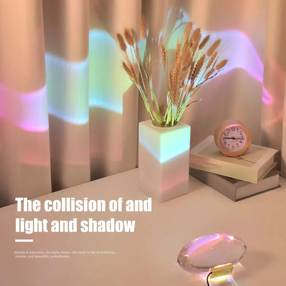 LED Dream Angel Eye Ambiance Light Home Crystal Decoration Angel Tears Sunset Sunset Projection Lamp Bedroom Bedside Night Light