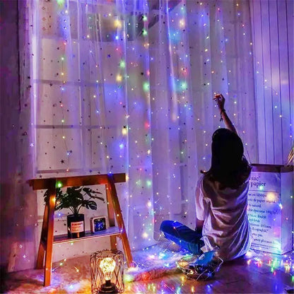 6/3M LED Curtain Garland USB String Lights Fairy Festoon Remote Control New Year Christmas Halloween Decorations for Home Room