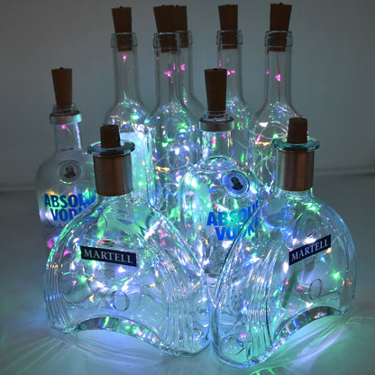 LED Cork Wine Bottle Lights Battery Light Fairytale Mini Cork String Lights Party Wedding Christmas Halloween Bar Decor Ideas