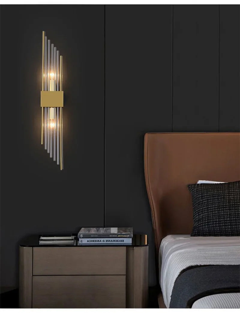 Retro LED Luxury Wall Light Modern Gold