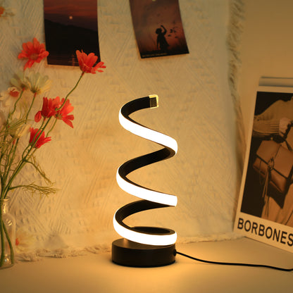 1PC Modern S Desk Lamp USB External Luminescent Tricolor Bedroom Desktop Decorative Eye Lamp