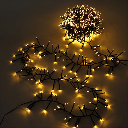 1000/1500LED EU Plug Christmas Firecrackers String Lights Outdoor Waterproof Garden Fairy Lights for Party Wedding Garland Decor