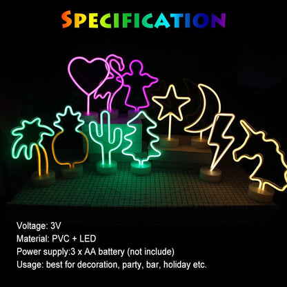 Flamingo LED Lights Neon Light Sign Bedroom Decor Neon Sign Night Lamp for Rooms Wall Art Bar Party USB or Battery Powered