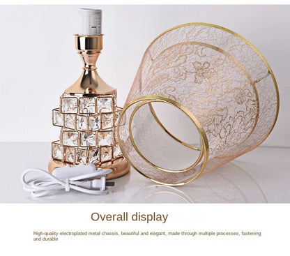 Crystal Table Lamp Diamond Table Lamp Decoration Desk Lamps  Classic Bedroom Bedside Bar Rubik's Cube European Style  Luxury