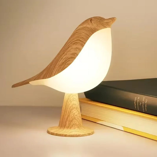 3 Colors Bird Night Lights LED Touch Switch Rechargeable USB Lighting Lamp for Bedroom Desk Reading Table Lamps Home Decoration