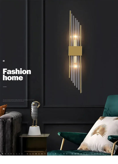 Retro LED Luxury Wall Light Modern Gold