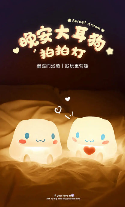 Cinnamoroll night light cute cartoon dormitory bedroom bed remote control soft light pat eye protection table lamp holiday gift