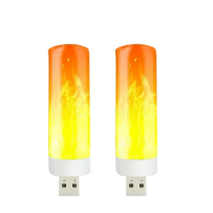 USB LED Flame Lamp Simulation Of Real Flame Effect Candle Light Usb Plug Energy Saving For Bedroom Ambient Effect Decor Lighting