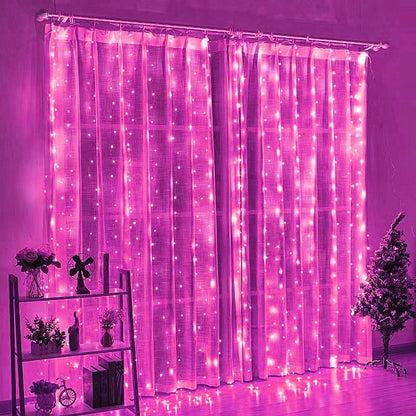 LED Garland Curtain Lights 8 Modes USB Remote Control Fairy Lights String Wedding Christmas Decor for Home Bedroom New Year Lamp