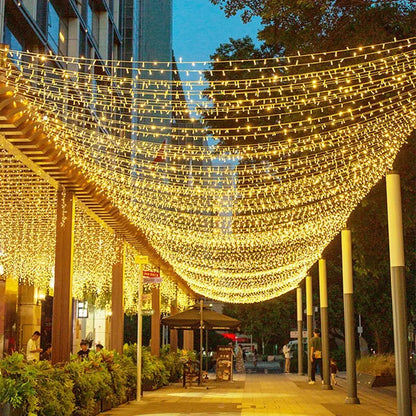 10M 20M 50M Outdoor LED String Lights Garland Waterproof Fairy Light Holiday Lighting Christmas Wedding Party Garden Decoration