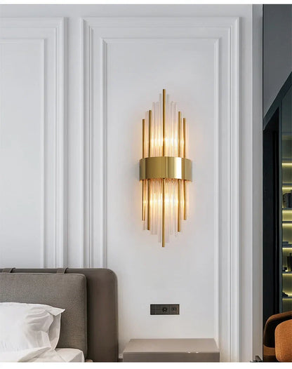 Retro LED Luxury Wall Light Modern Gold