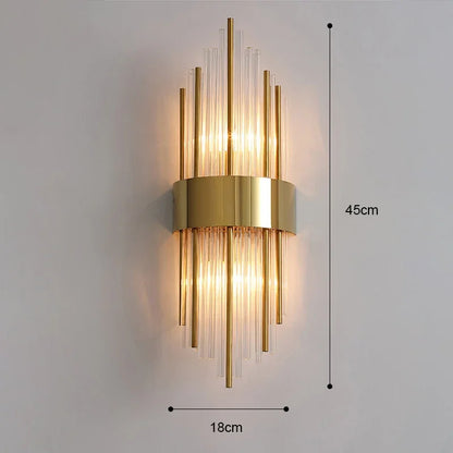 Retro LED Luxury Wall Light Modern Gold