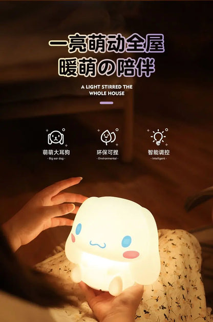 Cinnamoroll night light cute cartoon dormitory bedroom bed remote control soft light pat eye protection table lamp holiday gift