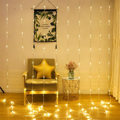 Waterfall Meteor Shower Rain String Light Christmas Led Festoon 2/3/6M led Holiday Decorative Lights For Home Garland Curtain