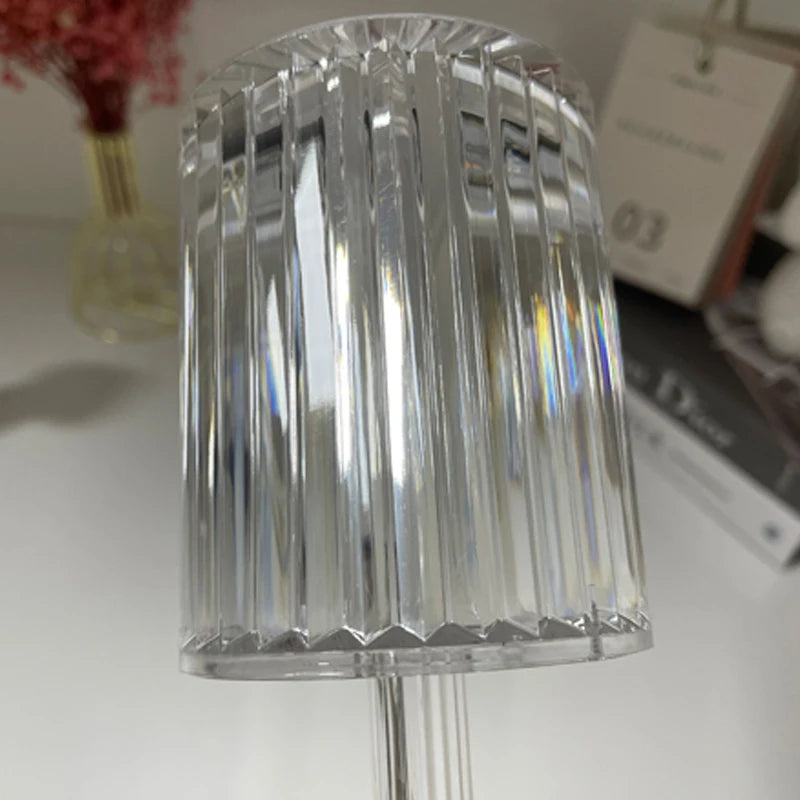 Crystal Table Lamp Touch Remote Control