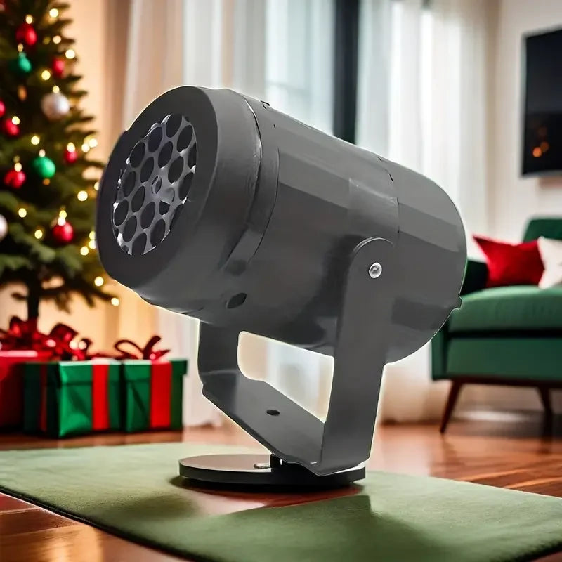 1pc Versatile LED Snowflake Projector USB Powered Rotating Night Light for Christmas Halloween Decoration Perfect for Home Party