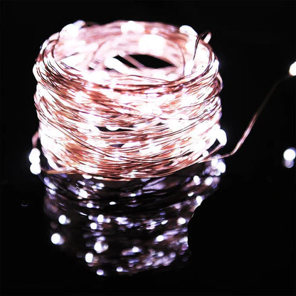 Waterproof USB/Battery LED String Light 5M 10M Copper Wire Fairy Garland Light Lamp for Christmas Wedding Party Holiday Lighting