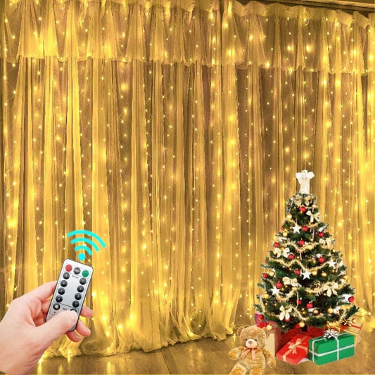 USB Festoon String Light Fairy Garland Curtain Light Christmas Light Christmas Decor For Home Ramadan Decorative New Year Lamp