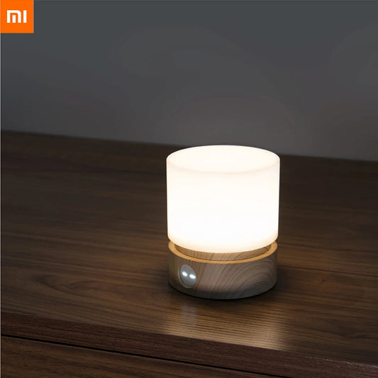 Xiaomi HBK Cylindrical Lamp USB Night Lamp Bedside Desktop LED Desk Lamp Promise Touch LED Breathing Atmosphere Lamp