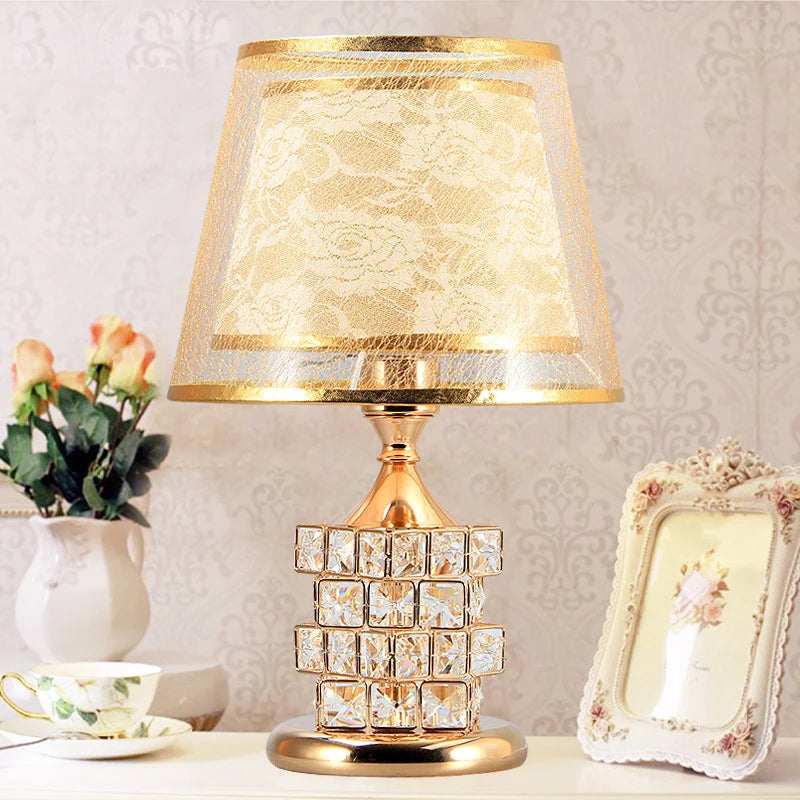 Crystal Table Lamp Diamond Table Lamp Decoration Desk Lamps  Classic Bedroom Bedside Bar Rubik's Cube European Style  Luxury