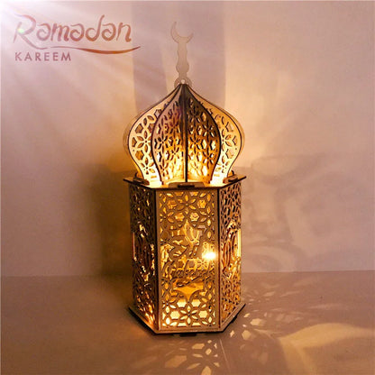 Ramadan Countdown Calendar Eid Mubarak Wooden Ornament 2023 Ramadan Decoration for Home Islam Muslim Party Decor Ramadan Kareem