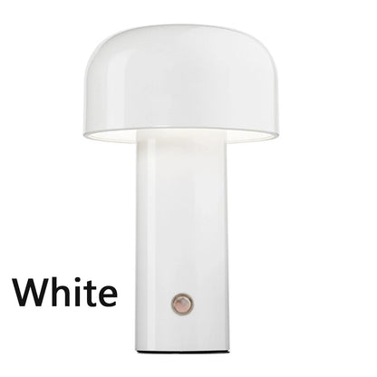 Mushroom Table Lamp Portable Touch Dimming Night Lamp Rechargeable Desk Lamp Desktop Decoration Bedside Lamp Italian Designer