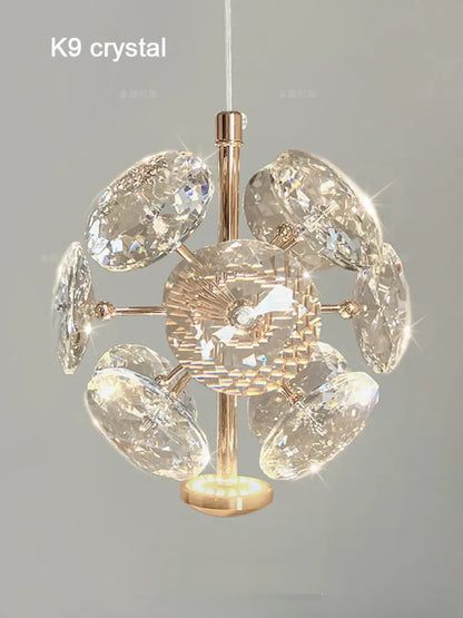 Modern K9 Pure Crystal Small Chandelier Light Lluxury Crystal