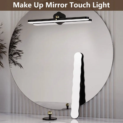 LED Makeup Lamp Rechargeable Vanity Light Magnetic Wall Lamp Rotating Stairs Light Closet Light Touch Dimming Bedside Light