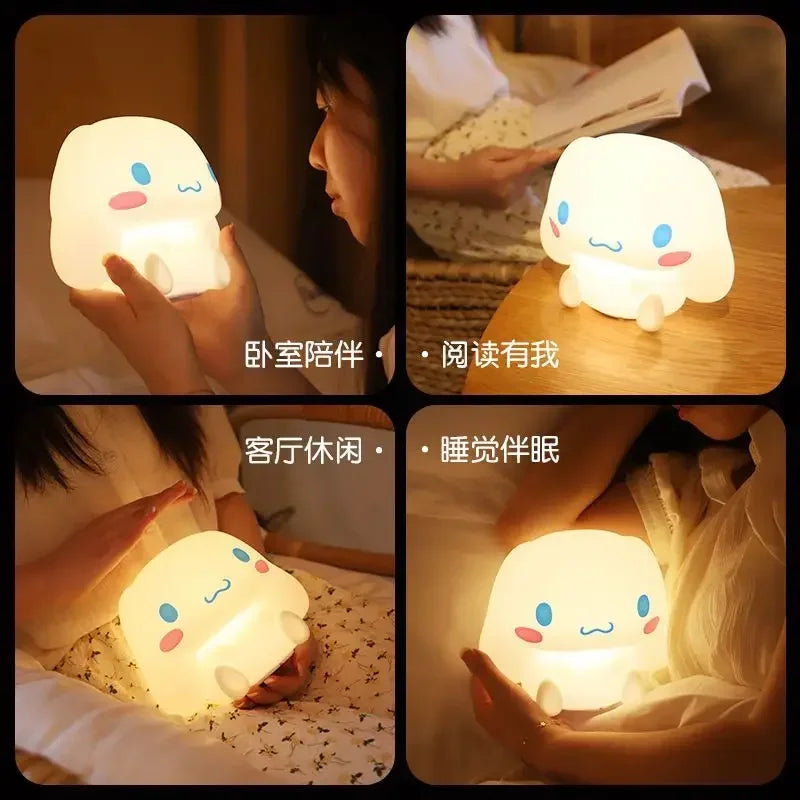 Cinnamoroll night light cute cartoon dormitory bedroom bed remote control soft light pat eye protection table lamp holiday gift