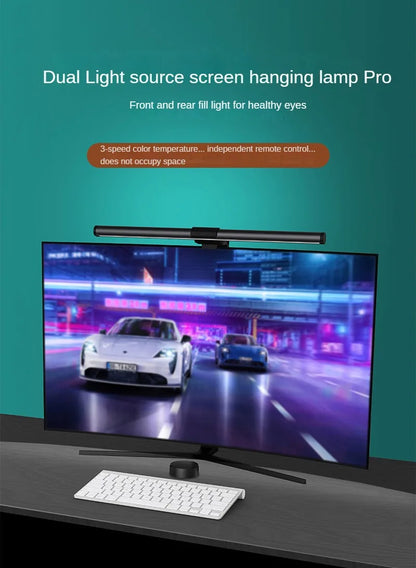 P3 USB Metal Screen Hanging Lamp Wireless Remote Control LED Laptop PC Display Screen Hanging Light Intelligent Fill Table Lamps