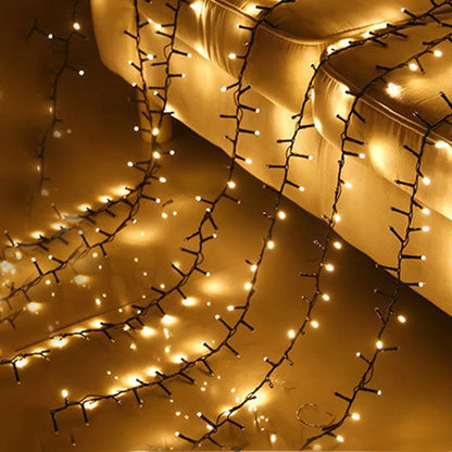 1000/1500LED EU Plug Christmas Firecrackers String Lights Outdoor Waterproof Garden Fairy Lights for Party Wedding Garland Decor