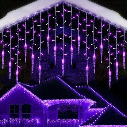 Street Garland Winter Festoon Led Light Curtain Icicle Garlands for New Year Droop 0.3M 0.4M 0.5M for Christmas Decorations 2024