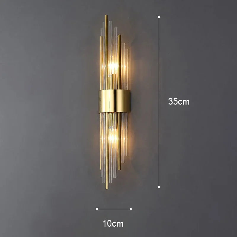 Retro LED Luxury Wall Light Modern Gold